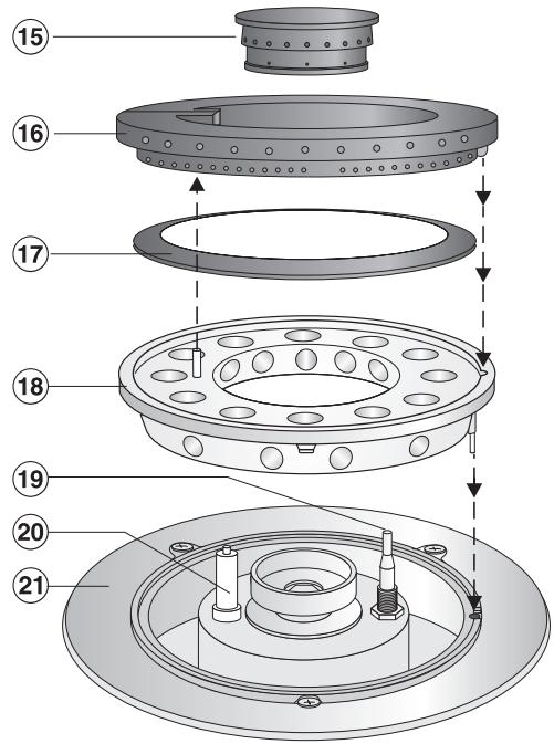 MIELE KM 2256 G INOX - Brûleur - 1
