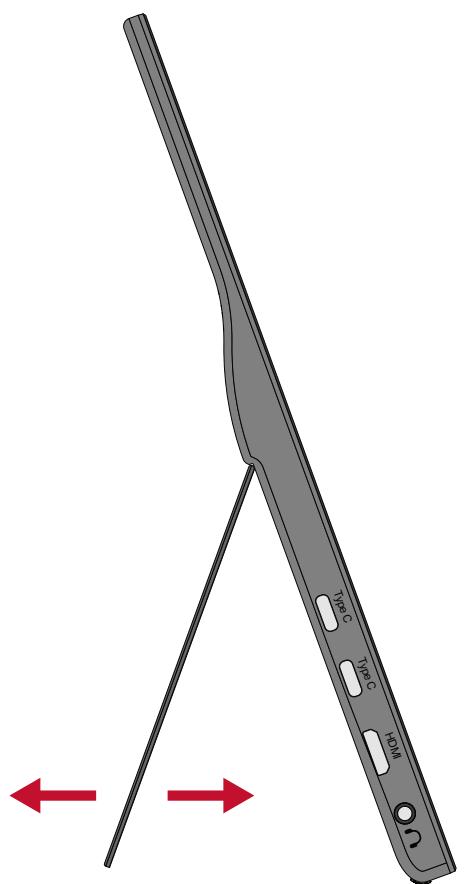 VIEWSONIC VG1655 - Réglage de l'angle d'inclinaison - 1