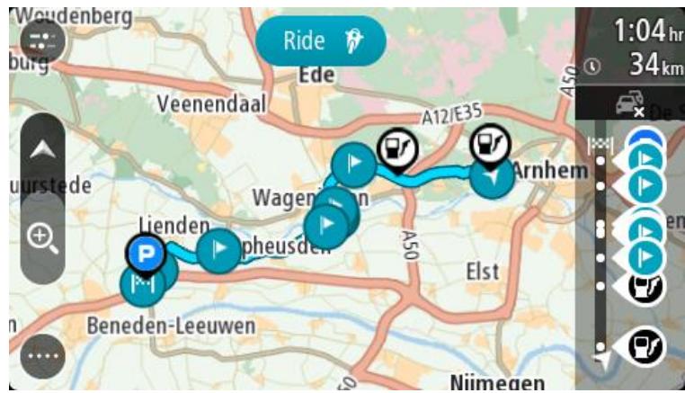 TOMTOM GO Classic 5 2eGen - Se rendre à un arrêt d'un parcours enregistré - 3