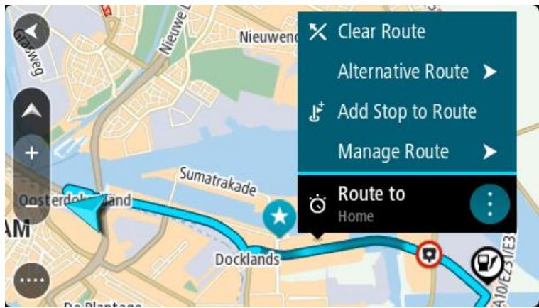 TOMTOM GO Classic 5 2eGen - Ajouter un arrêt à un parcours enregistré à l'aide de la carte - 1