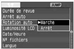 CANON EOS 208 - Sélectionnez [Rotation auto]. - 1