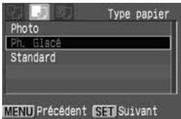 CANON EOS 208 - Définition du type de papier - 1