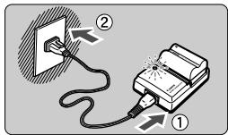 CANON EOS 208 - Dégagez les broches et rechargez la batterie. - 1