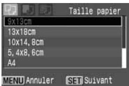 CANON EOS 208 - Définition du format de papier - 1