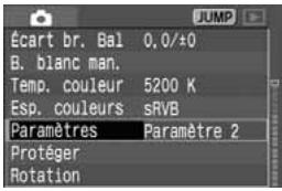 CANON EOS 208 - MENU Réglage des paramètres de traitement - 1