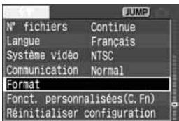 CANON EOS 208 - MENU Formatage de la carte Compact Flash - 2