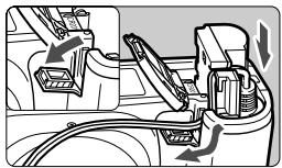 CANON EOS 208 - Positionnez le cable dans l'encoche. - 1
