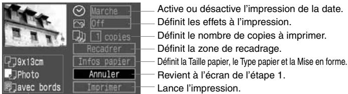 CANON EOS 208 - Ecran des paramètres - 1