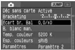 CANON EOS 208 - Selectionnez [Écart br. Bal]. - 1