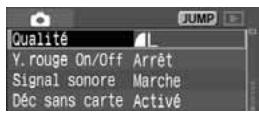 CANON EOS 208 - MENU Réglage de la qualité d'enregistrement des images - 1