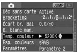 CANON EOS 208 - Sélectionnez [Temp. couleur]. - 1