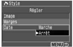 CANON EOS 208 - Réglez les options souhaitées. - 3