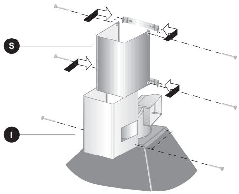ARTHUR MARTIN AFC 6001 N - Fixation des cheminées « I » et « S » - 2