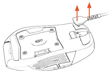 STEELSERIES RIVAL710 - REMOVING CABLE - 3