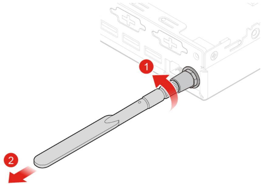 LENOVO M625Q - Remplacement de l'antenne Wi-Fi arrêté - 1