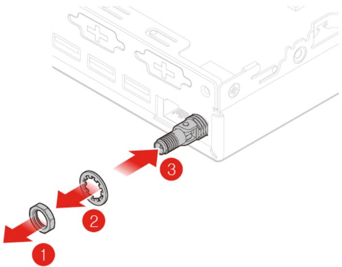 LENOVO M625Q - Remplacement de l'antenne Wi-Fi arrêté - 3