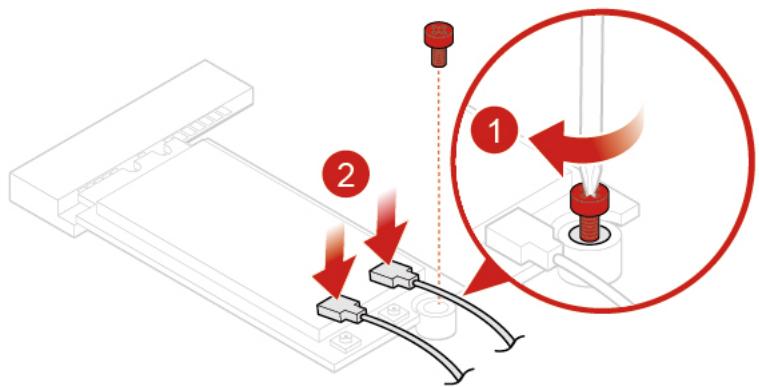 LENOVO M625Q - Remplacement de la carte Wi-Fi - 11