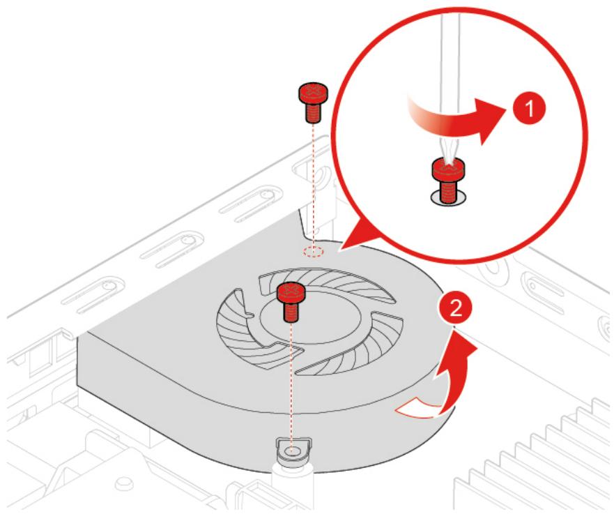 LENOVO M625Q - Remplacement du ventilateur système des modèles 10TF, 10TG, 10TH, 10TJ et 10TK - 1