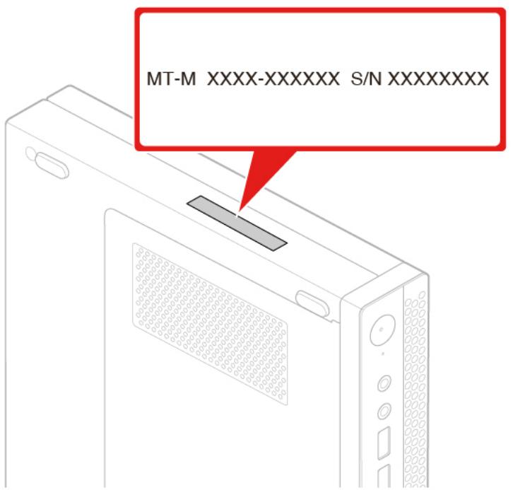 LENOVO M625Q - Type de machine et étiquette de modèle - 1