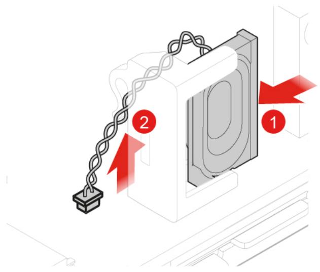 LENOVO M625Q - Remplacement du haut-parleur interne - 2