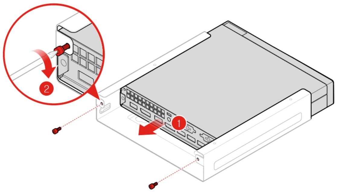 LENOVO M625Q - Remplacement du support de montage VESA - 2