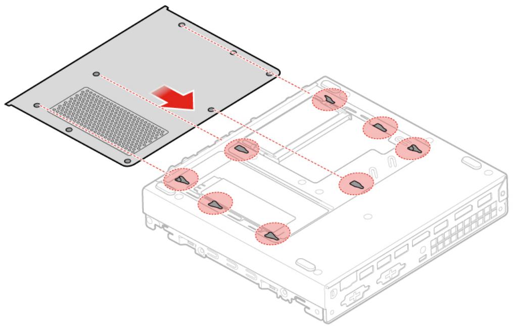 LENOVO M625Q - Remplacement du carter inférieur - 2