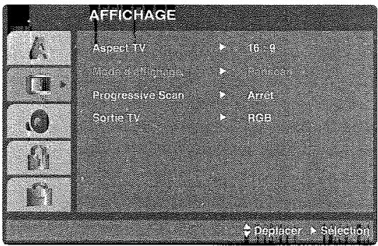 THOMSON DTH6300F - Le menu Affichage - 1
