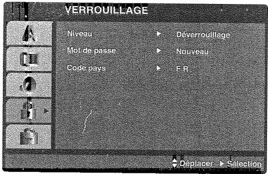 THOMSON DTH6300F - Le menu Verrouillage - 1
