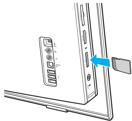SONY VGC-LT2S2583631 - Pour insérer une carte mémoire - 1