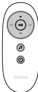 DENON DSDS5SOOWTE2 - □ Touches de commande du Serveur Audio - 1