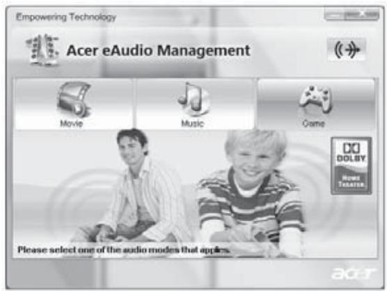 ACER ASP 5735Z-343G25MN - Acer eAudio Management (seulement pour certains modèles) - 3