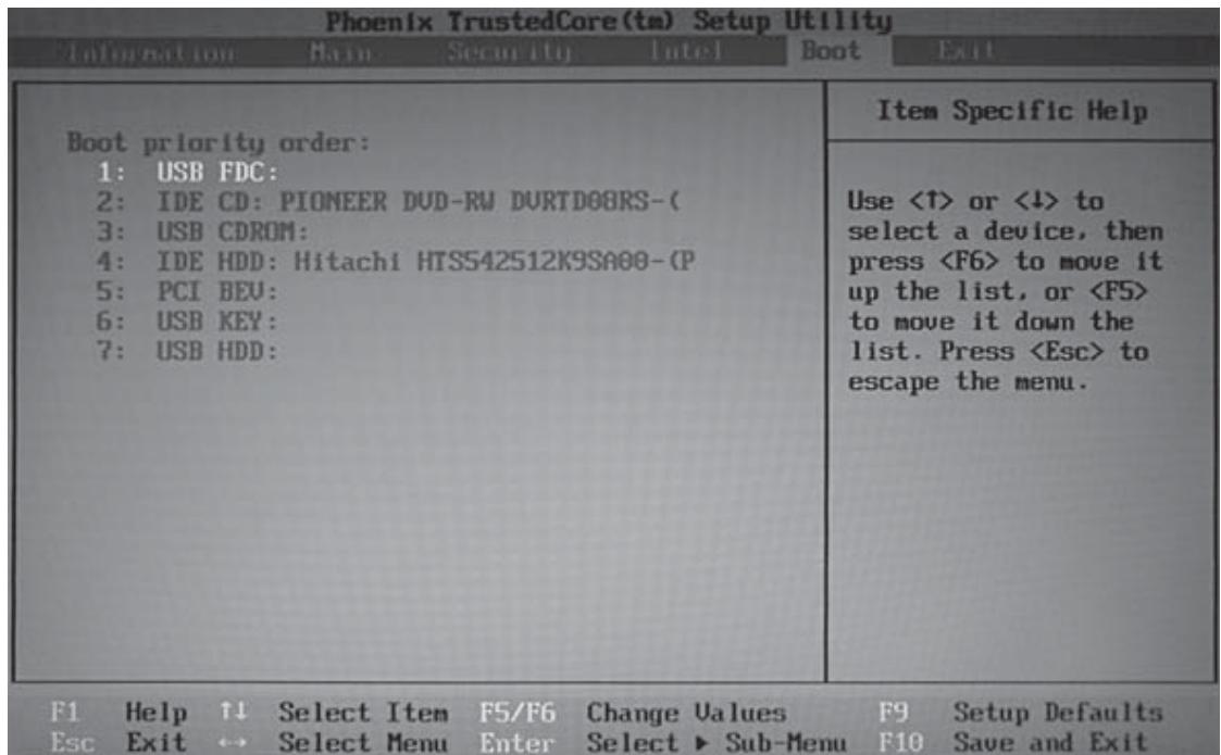 ACER ASP 5735Z-343G25MN - Boot Menu - 2
