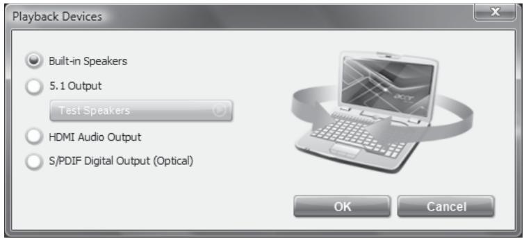 ACER ASP 5735Z-343G25MN - Acer eAudio Management (seulement pour certains modèles) - 4