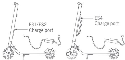 NINEBOT KICKSCOOTER ES2 DARK GREY - Charging - 1