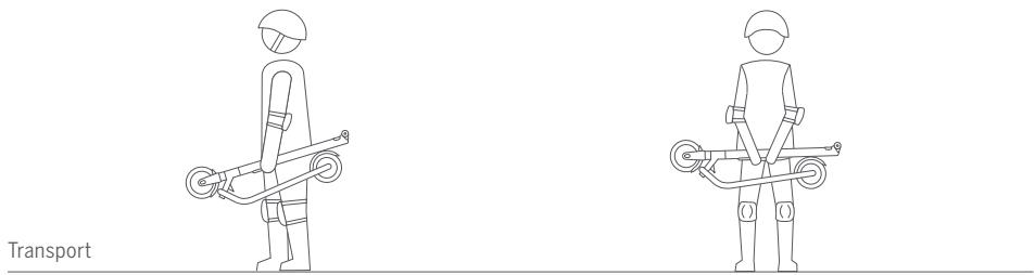 NINEBOT KICKSCOOTER ES2 DARK GREY - Repliement et transport - 2