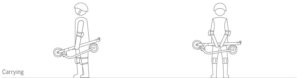 NINEBOT KICKSCOOTER ES2 DARK GREY - Folding and Carrying - 2