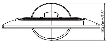 IIYAMA X2283HSU-B1DP - DIMENSIONS : ProLite X2283HSU - 3