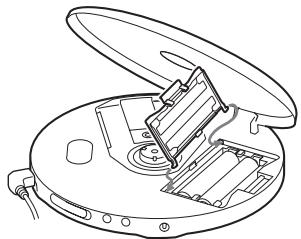 SONY D-NF400/NF401 - Para fazer la taps del compartmento de las pilas - 1