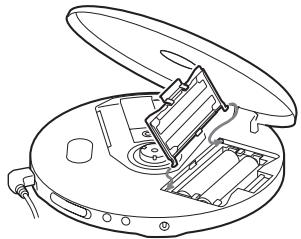 SONY D-NF400/NF401 - Para montar a tampa do compartmento - 1