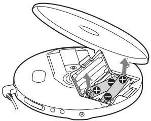 SONY D-NF400/NF401 - Para extraer las pilas - 1