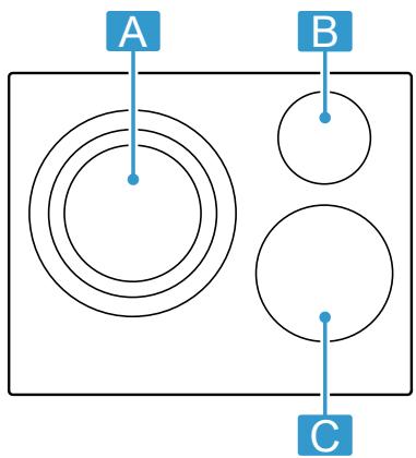 BOSCH PIJ661BB5ACCENTLINE - Répartition des zones de cuisson - 1
