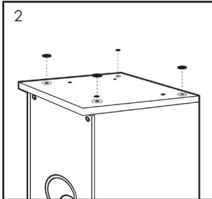 ELIPSON Horus 6B Bois Cl. X2 - Mounting the removable base on the cabinet (HORUS 11F) - 1