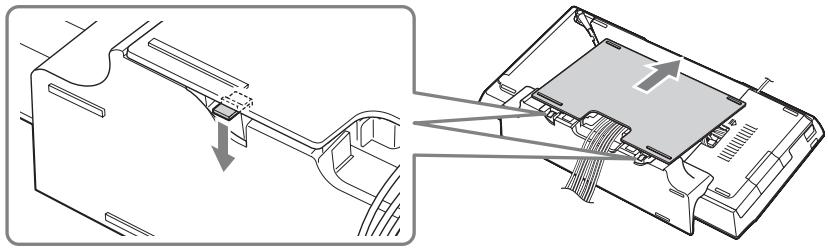 SONY BDV-L800 - Pour retirer le cache du support - 1