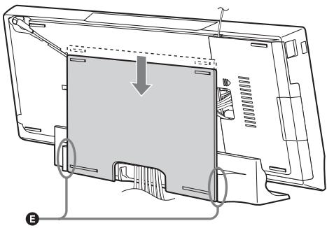 SONY BDV-L800 - Fixez le cache du support au dos de l'unité principale. - 1