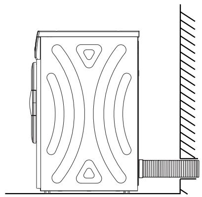 PROLINE DVE7P - Installation du tuyau de ventilation - 2