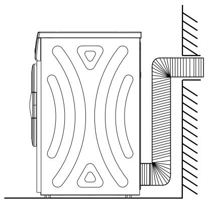 PROLINE DVE7P - Installation du tuyau de ventilation - 3