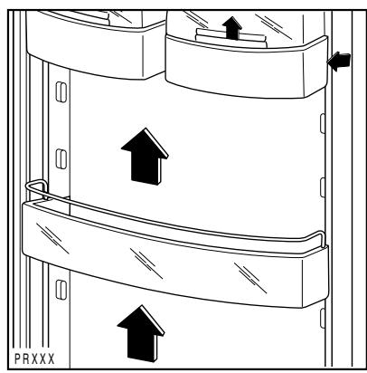 DE DIETRICH DRS 323 JE1 - Positionnement des balconnets de la contre-porte - 1