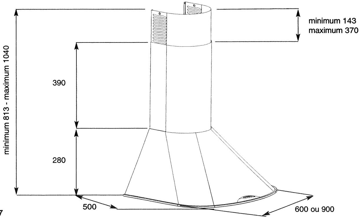 SAUTER GSL703N - Caracteristiques dimensionnelles : - 1