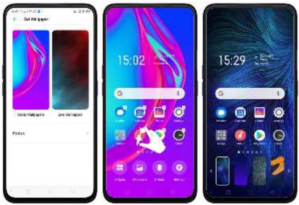 OPPO REN0_10X - 6.3.Modifier le fond d'écran - 1