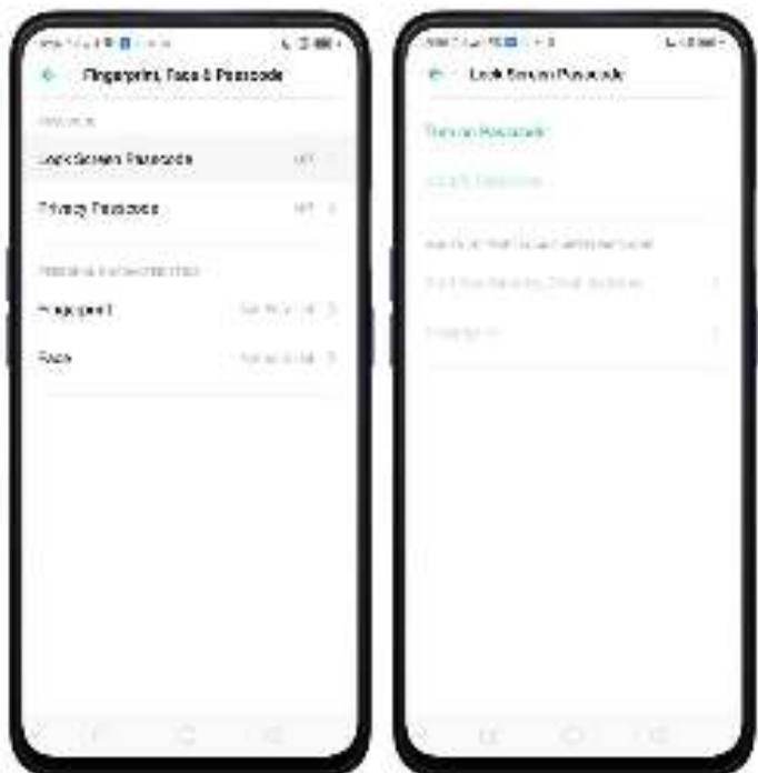 OPPO REN0_10X - Définir le code sur l'écran de verrouillage - 1